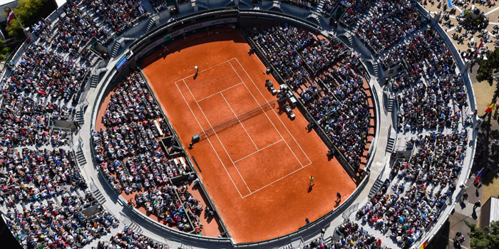Roland Garros, the smallest of all the Grand Slam tennis venues