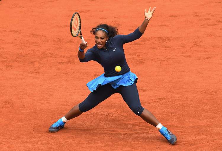 Serena Williams is making her first Grand Slam appearance since early last year