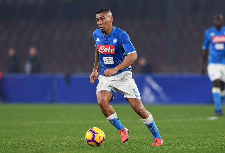 Allan in action for Napoli