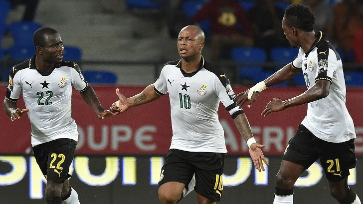 Andre Ayew in action for Ghana