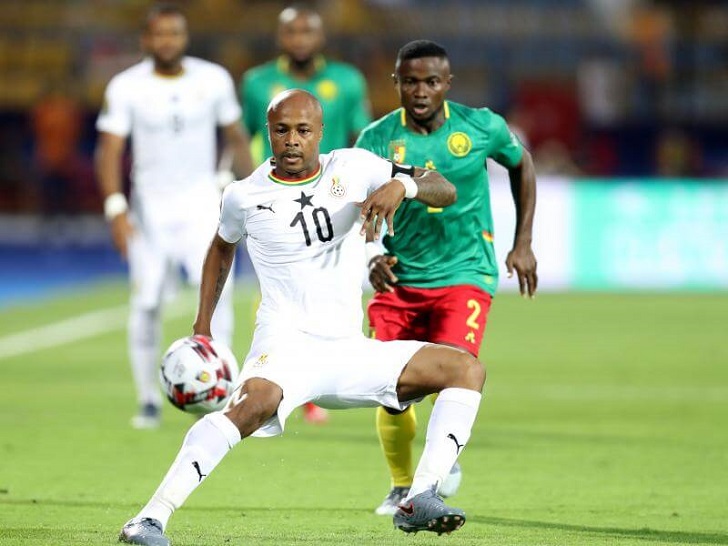 Andre Ayew in action for Ghana