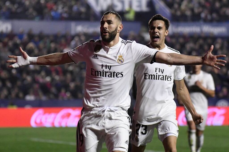 Karim Benzema in action for Real Madrid.