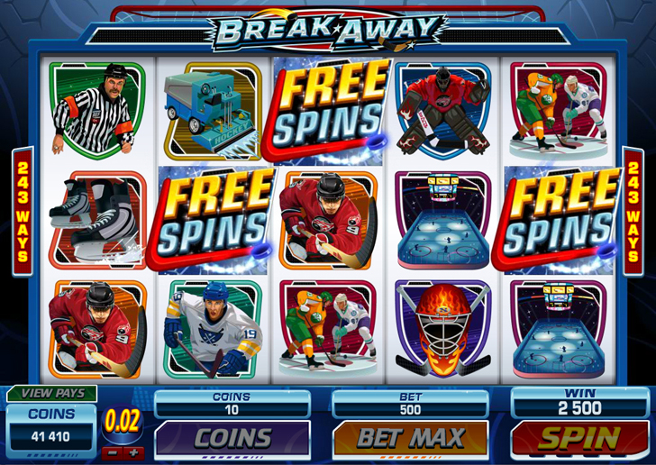 Play Break Away Video Slot at Betway Casino