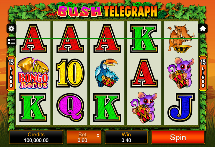 Play Bush Telegraph Video Slot at Betway Casino
