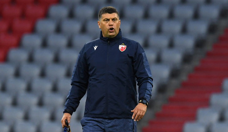 Crvena Zvezda coach Vladan Milojevic.
