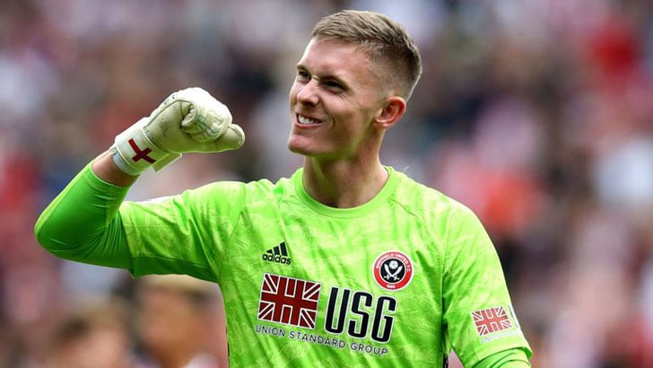 Dean Henderson in action for Sheffield.