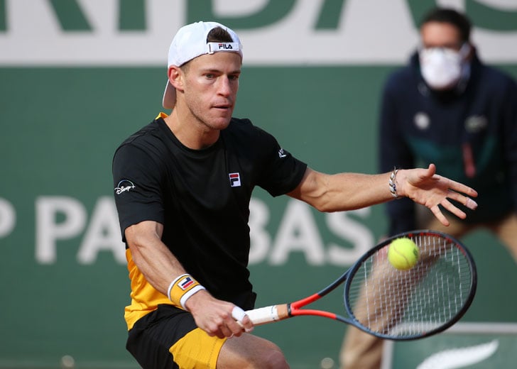 Diego Schwartzman in action