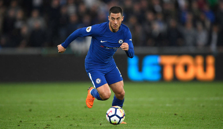 Eden Hazard in action for Chelsea