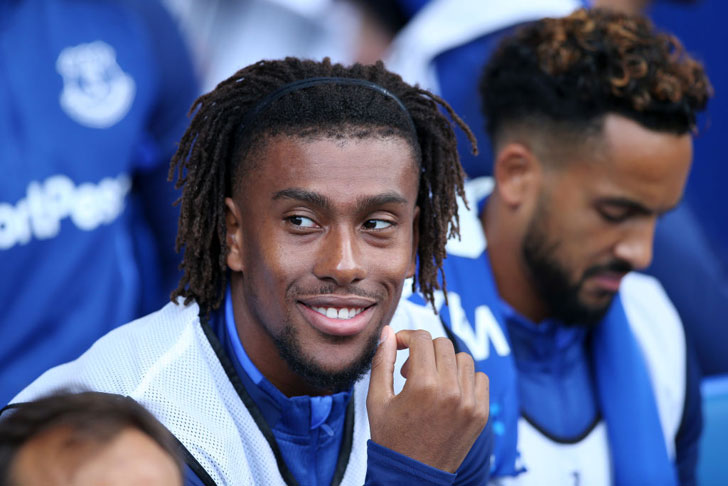 Everton attacker Alex Iwobi