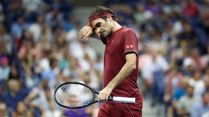 Federer got as far as the fourth round in the 2018 US Open