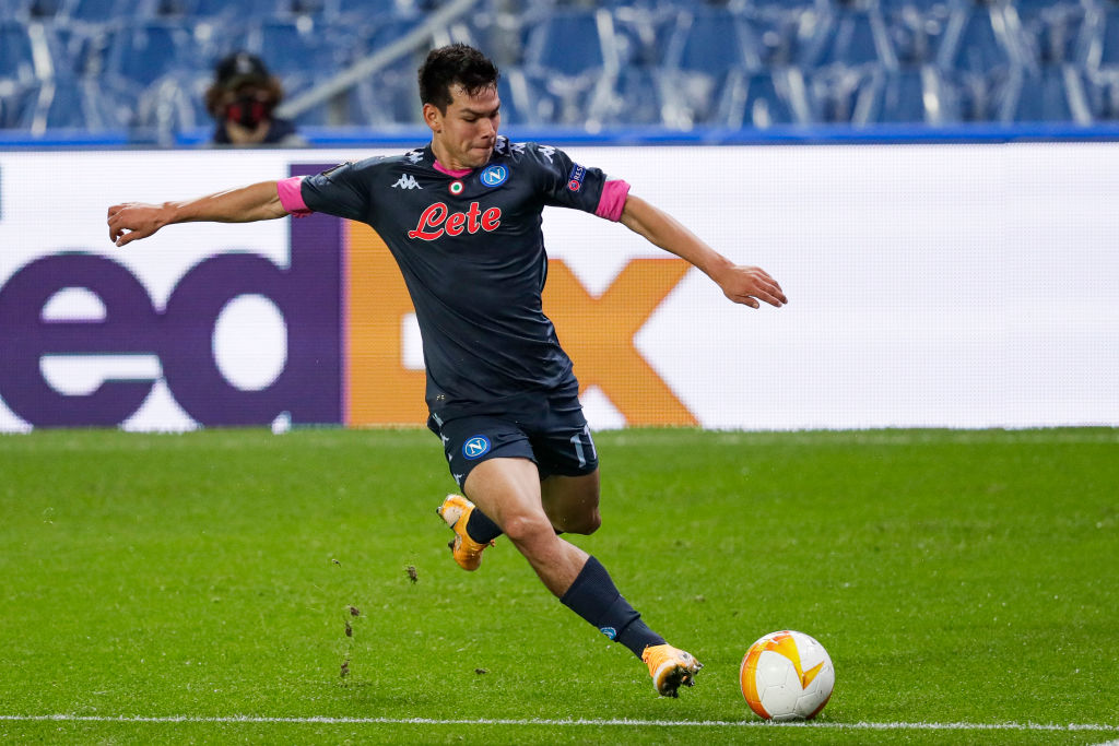 Napoli winger Hirving Lozano Napoli winger Hirving Lozano