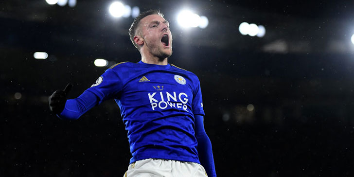 Leicester City forward Jamie Vardy