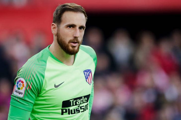 Jan Oblak in action for Atletico