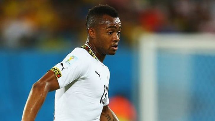 Jordan Ayew in action for Ghana