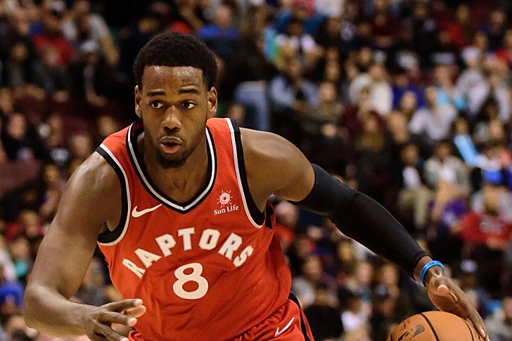 Jordan Loyd action for Toronto Raptors