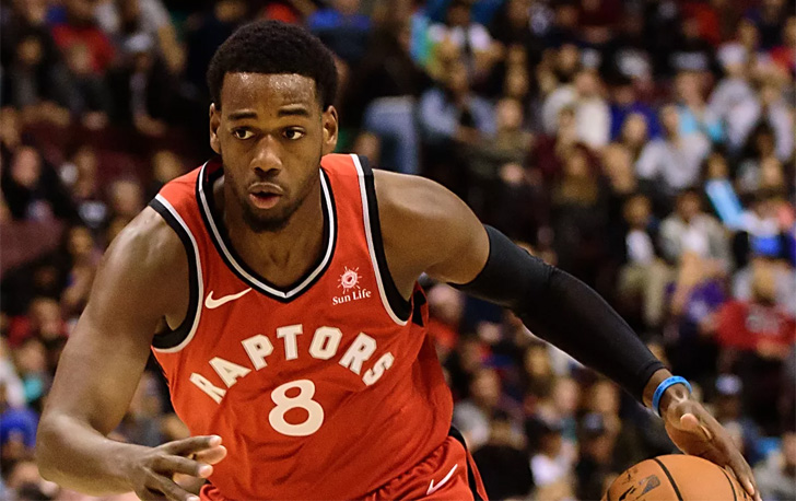 Jordan Loyd action for Toronto Raptors.