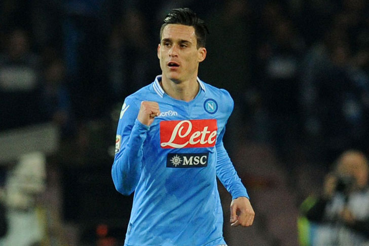 Jose Callejon in action for Napoli