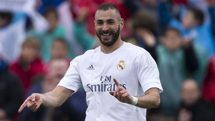 Karim Benzema in action for Real Madrid.