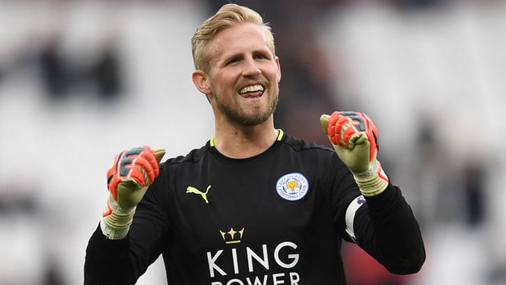 Leicester City goalkeeper Kasper Schmeichel