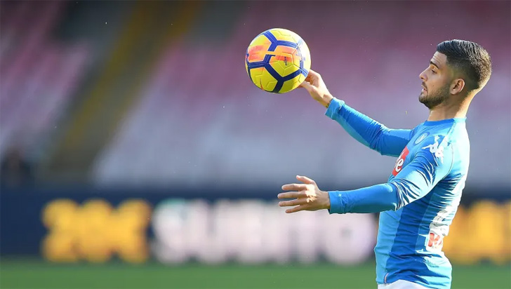 Lorenzo Insigne in action for Napoli