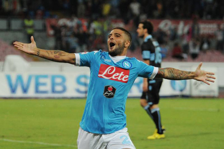 Lorenzo Insigne in action for Napoli