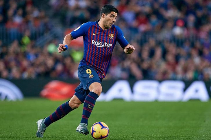 Luis Suarez in action for Barcelona