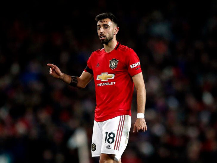 Manchester United midfielder Bruno Fernandes