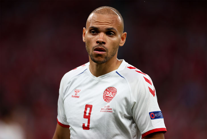 Martin Braithwaite of Denmark