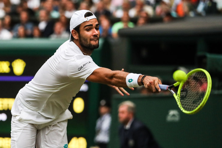 Matteo Berrettini with the Swiss Open trophy