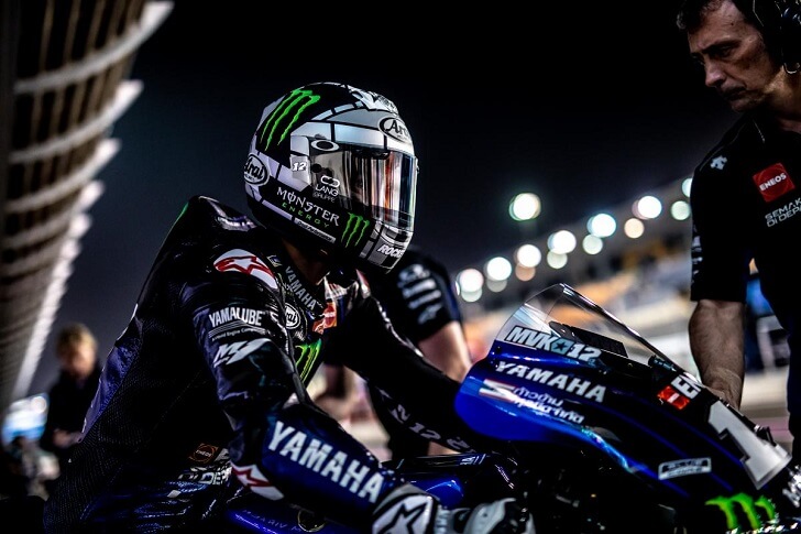 Valentino Rossi’s Yamaha teammate Maverick Vinales.