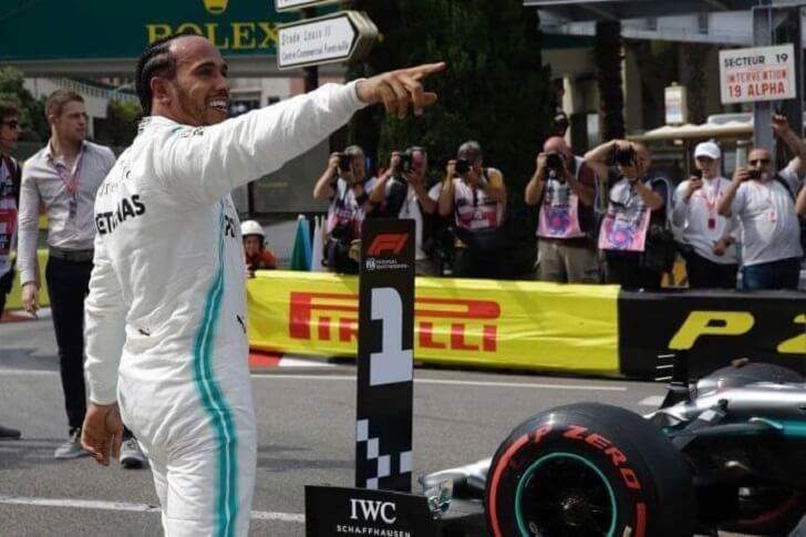 Mercedes teammate Lewis Hamilton has won the last three races