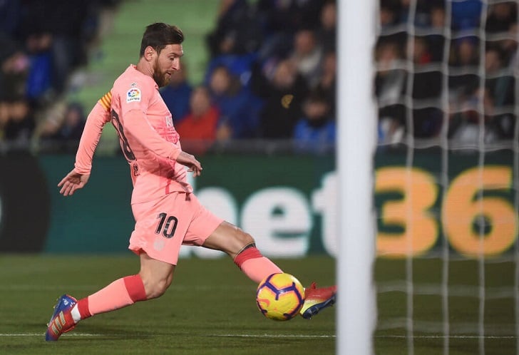 La Liga Matchday 19 Preview Lionel Messi in action for FC Barcelona