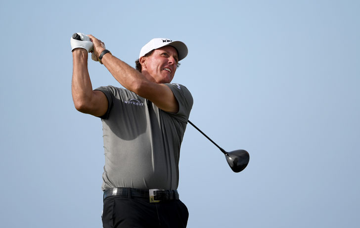 Phil Mickelson in action.