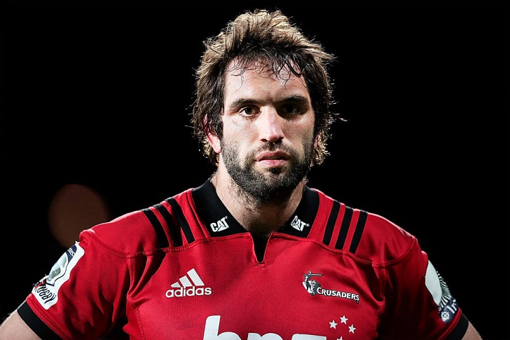 Sam Whitelock in action for Crusaders.