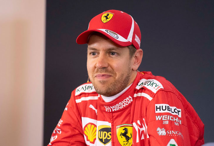 Sebastian Vettel of Ferrari.