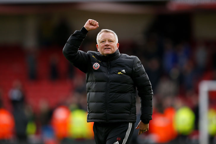 Sheffield United head coach Chris Wilder Sheffield United head coach Chris Wilder