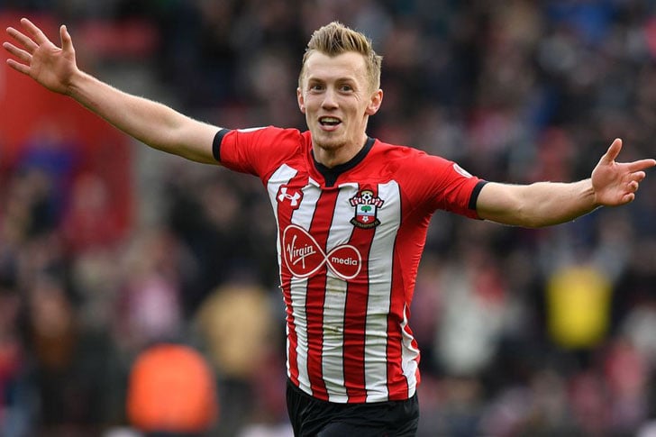 Southampton midfielder James Ward-Prowse