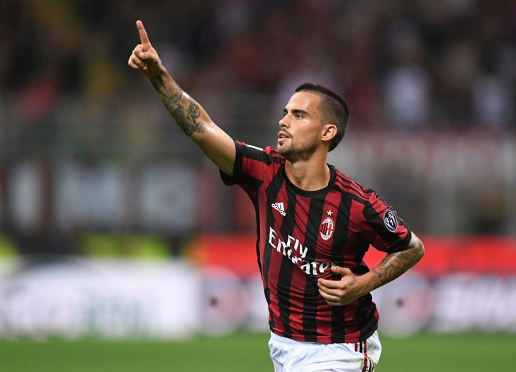 Suso in action for Milan