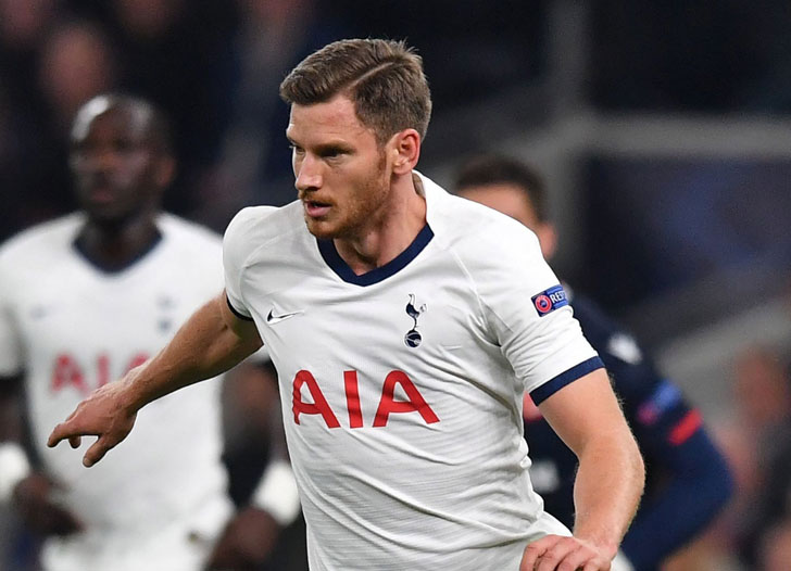 Tottenham Hotspur defender Jan Vertonghen