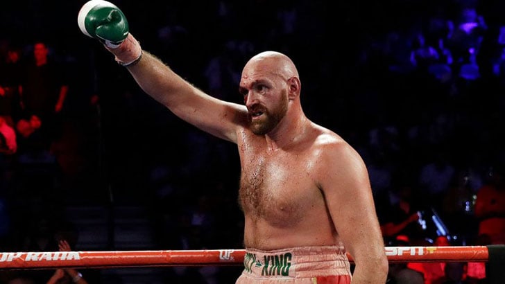 Tyson Fury in the ring