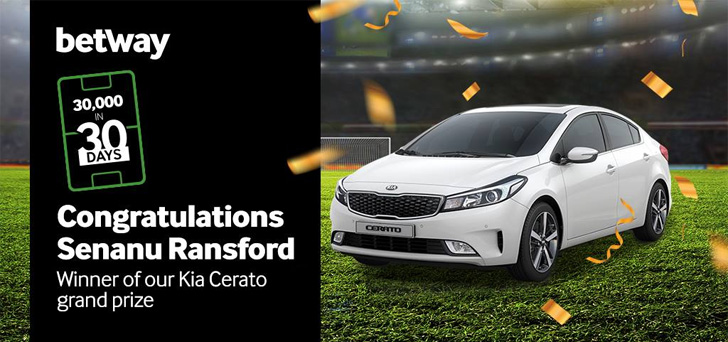 Senanu Ransford has won a Kia Cerato