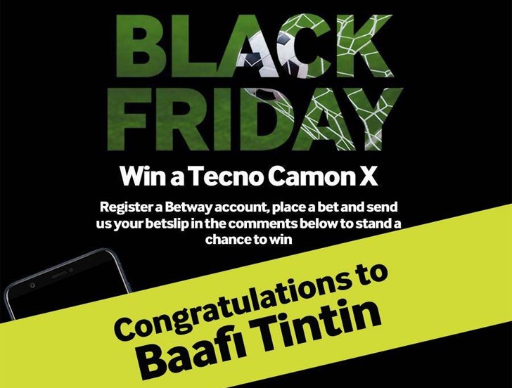 Baafi Tintin won a Tecno Camon X