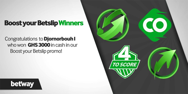 Boost your Betslip promo winner