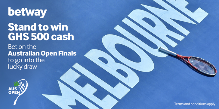 Bet on Australian Open Finals for a chance to win GHS 500