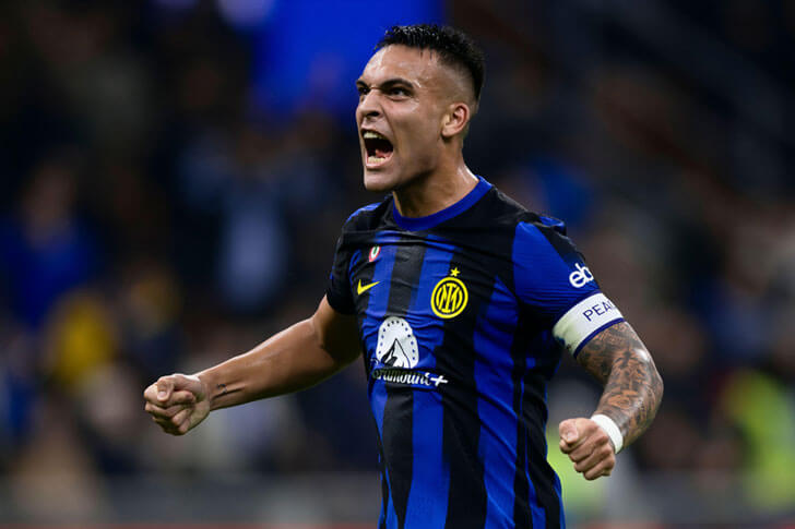 Lautaro Martinez of Inter Milan Lautaro Martinez of Inter Milan